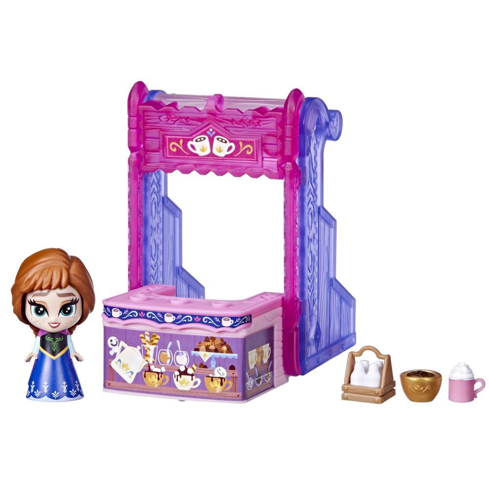 Disney's Frozen Twirlabouts Series 2 Anna Sled to Shop Playset, Includes Anna Doll and Accessories