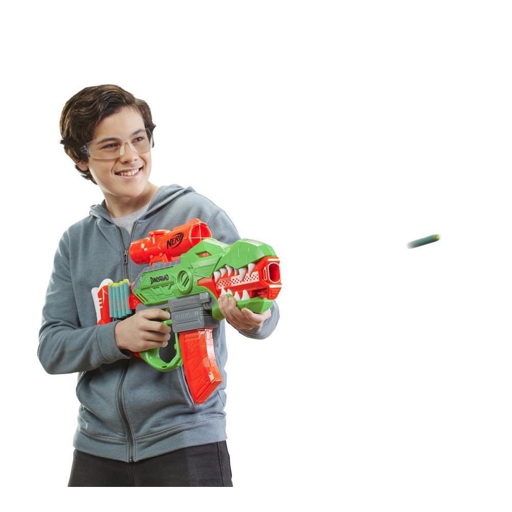 NERF DinoSquad Rex-Rampage Motorised Dart Blaster Children's Toy Foam Magazine 