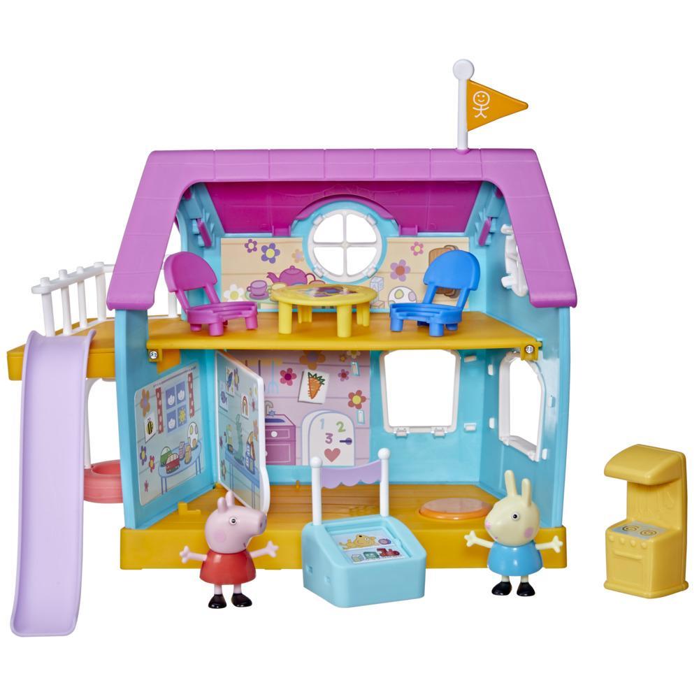 Peppa Pig Peppa’s Club Peppa’s Kids-Only Clubhouse Preschool Toy; Sound Effects; 2 Figures, 7 Accessories; Ages 3 and Up