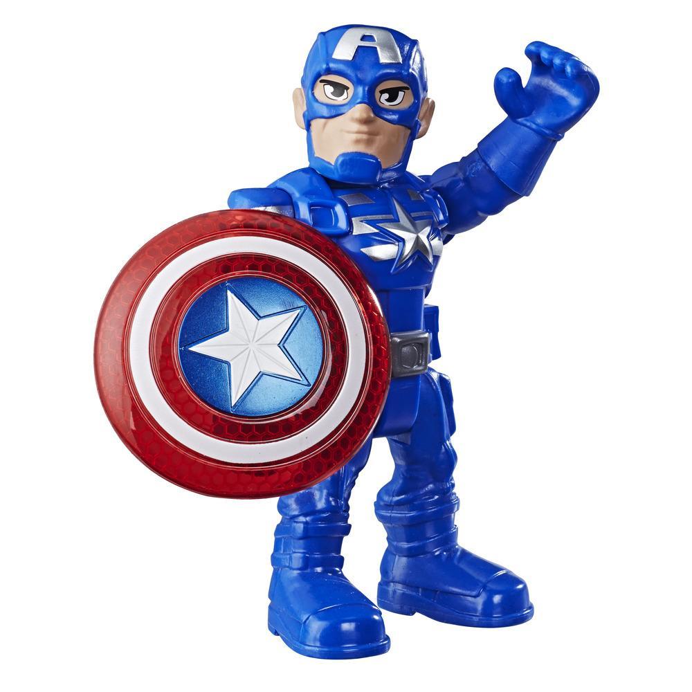 Playskool CAPTAIN AMERICA Marvel Super Hero Adventures 2.5" Figure hasbro toy 