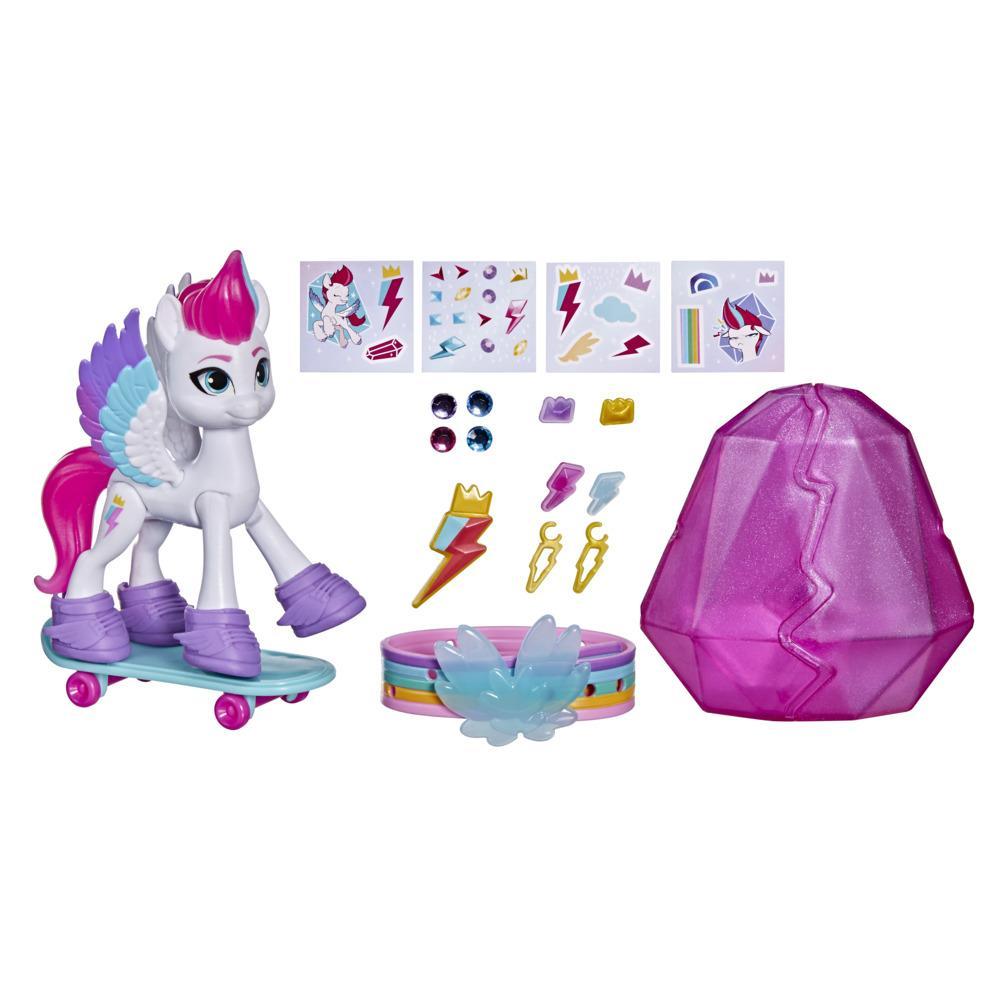 møbel Dyster At tilpasse sig My Little Pony: A New Generation Movie Crystal Adventure Zipp Storm -  3-Inch White Pony Toy with Surprise Accessories | My Little Pony