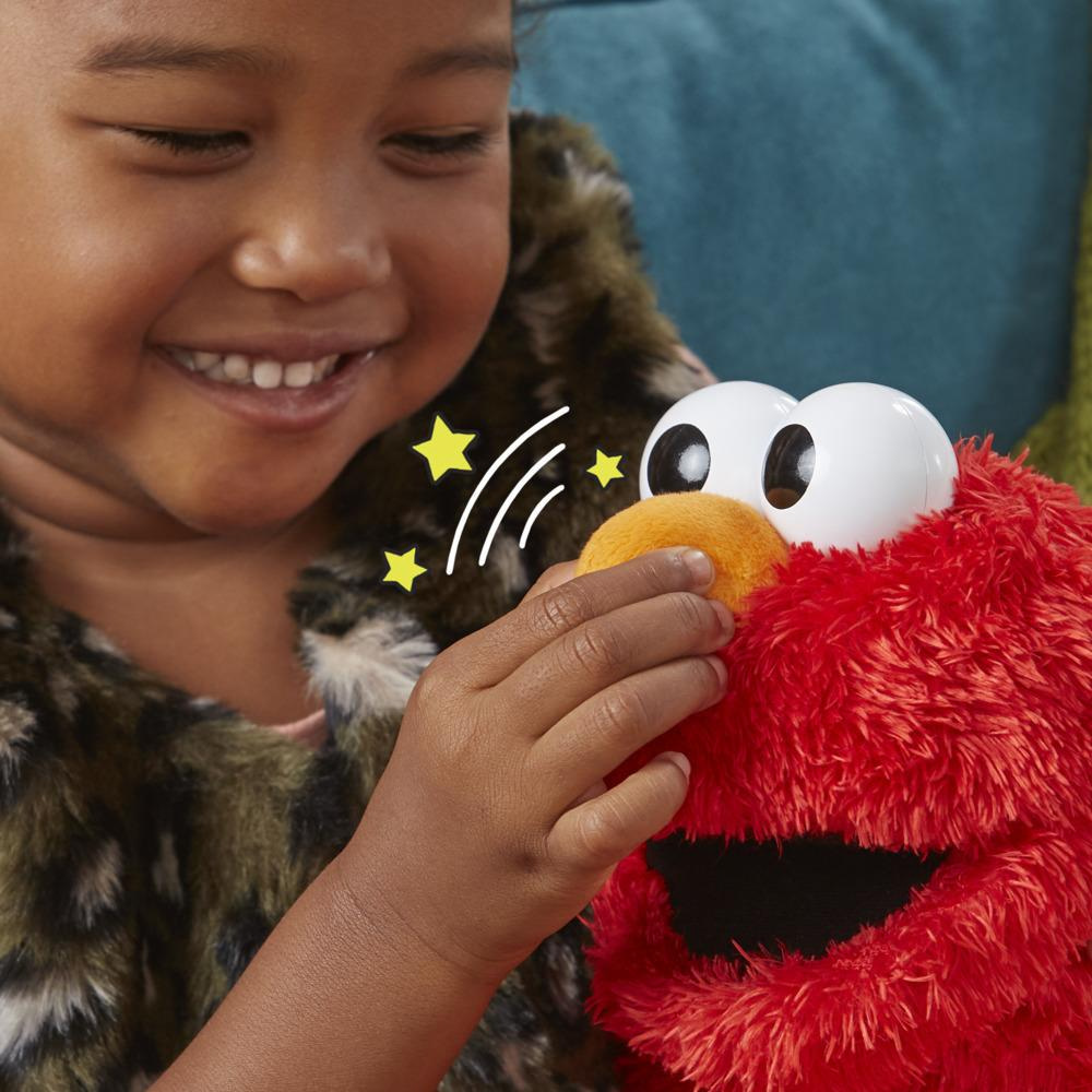 Sesame Street and Rhyme Elmo Talking, Singing 14-Inch Plush Toy for Toddlers, Kids 18 Months & Up - Playskool