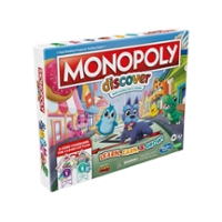 Monopoly Discover Board Game for Kids Ages 4+, 2-Sided Gameboard, Playful Teaching Tools for Families
