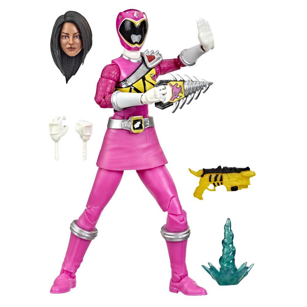 Power Rangers Lightning Collection Dino Charge Pink Ranger 6-Inch Collectible Figure Toy, Power Pop Art Packaging Variant
