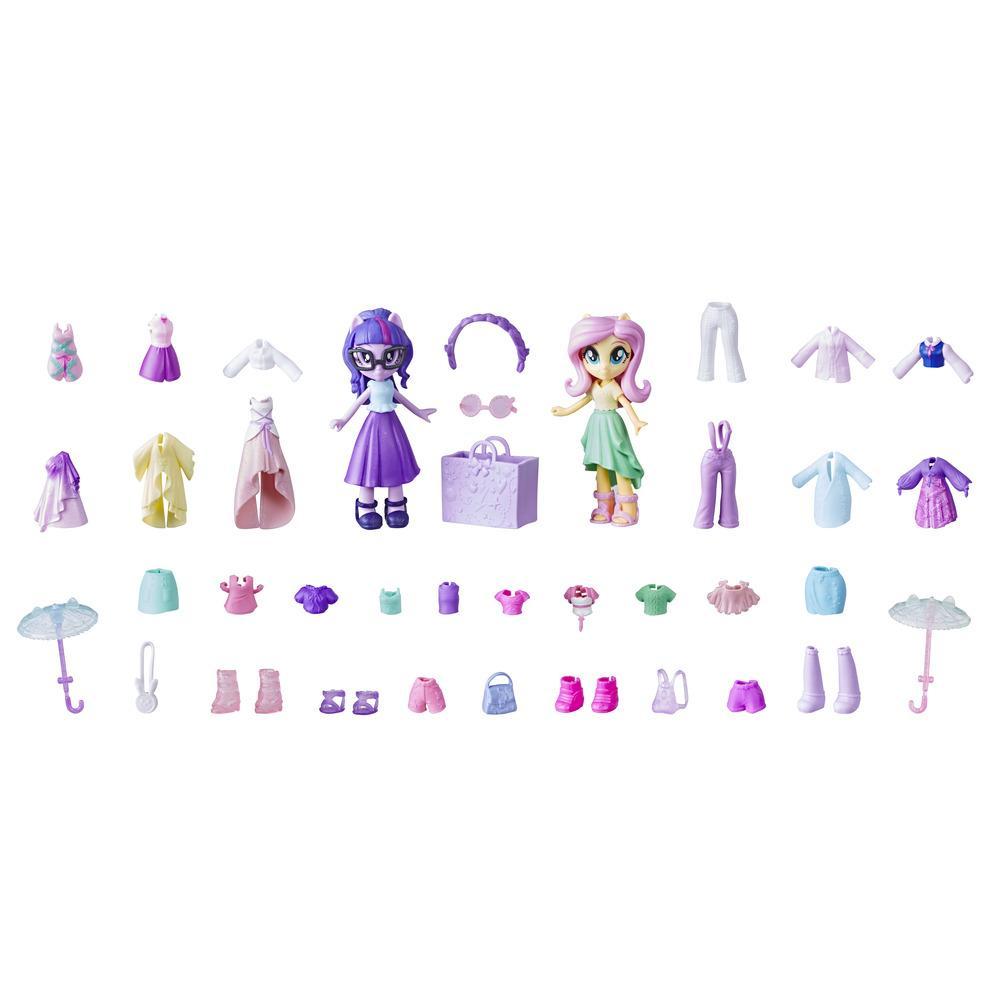 My Little Pony Equestria Girls Fashion Squad Fluttershy and Twilight Sparkle Mini Doll Set