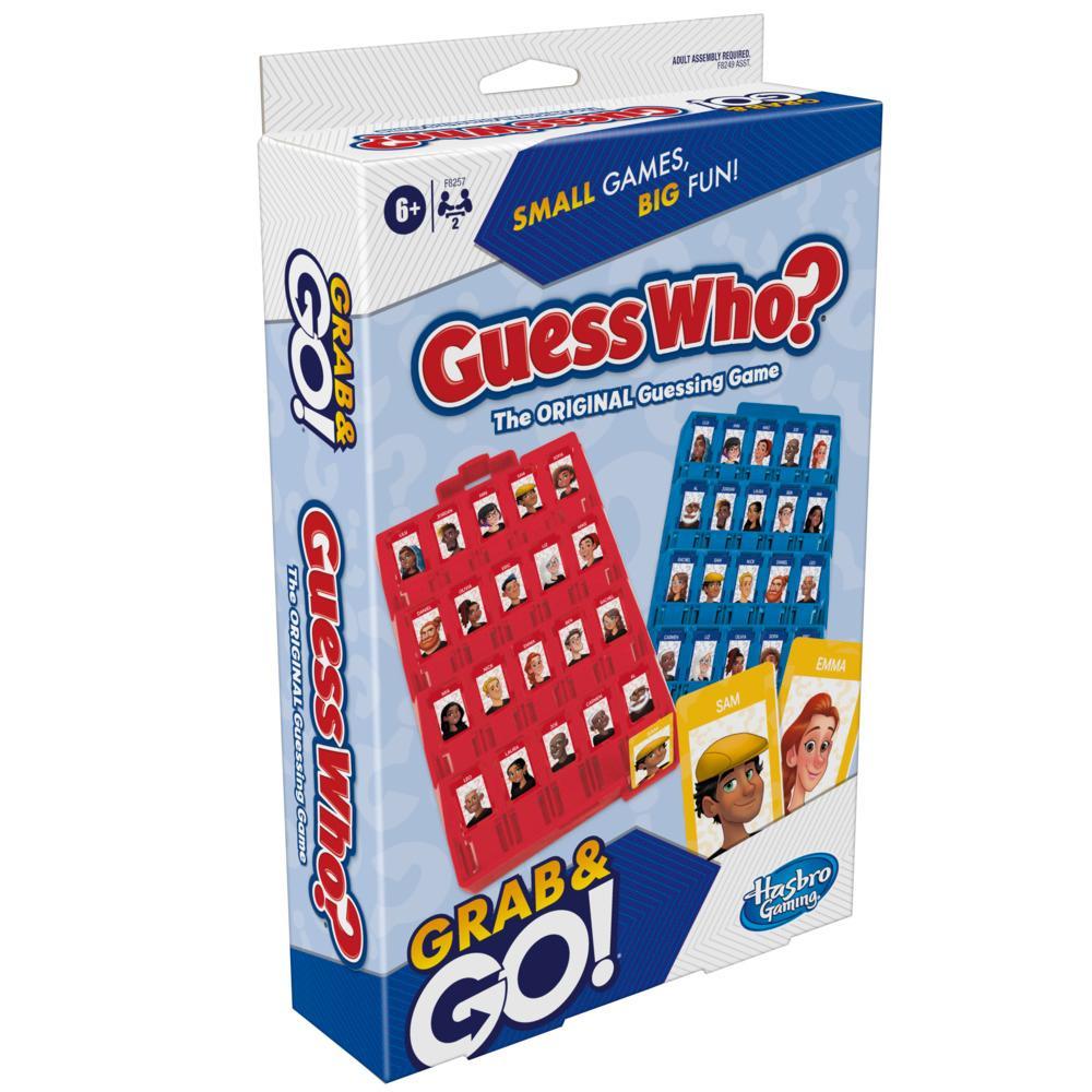 Guess Who? Grab and Go Game, Original Guessing Game for Ages 6 and up, 2  Player Travel Game - Hasbro Games