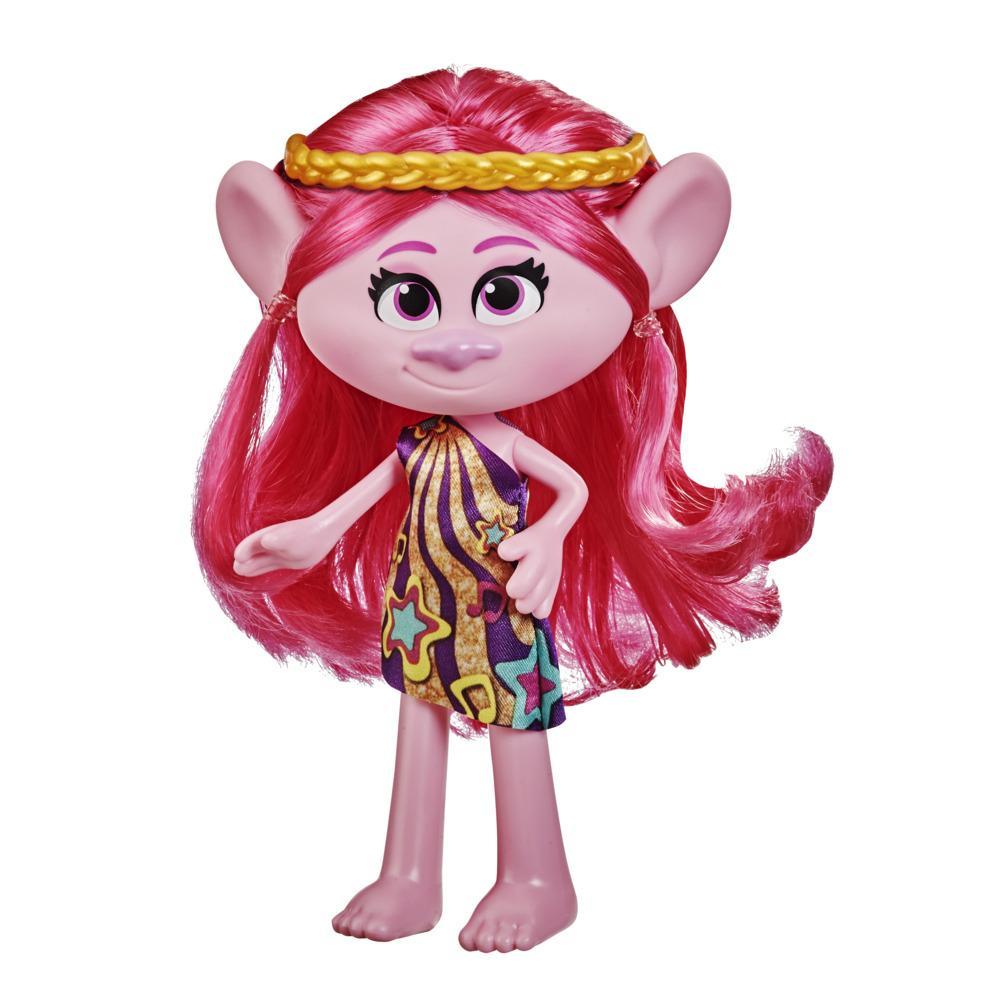 DreamWorks TrollsTopia Groove Stylin' Poppy Fashion Doll with Removable Dress, Toy for Girls 4 and Up