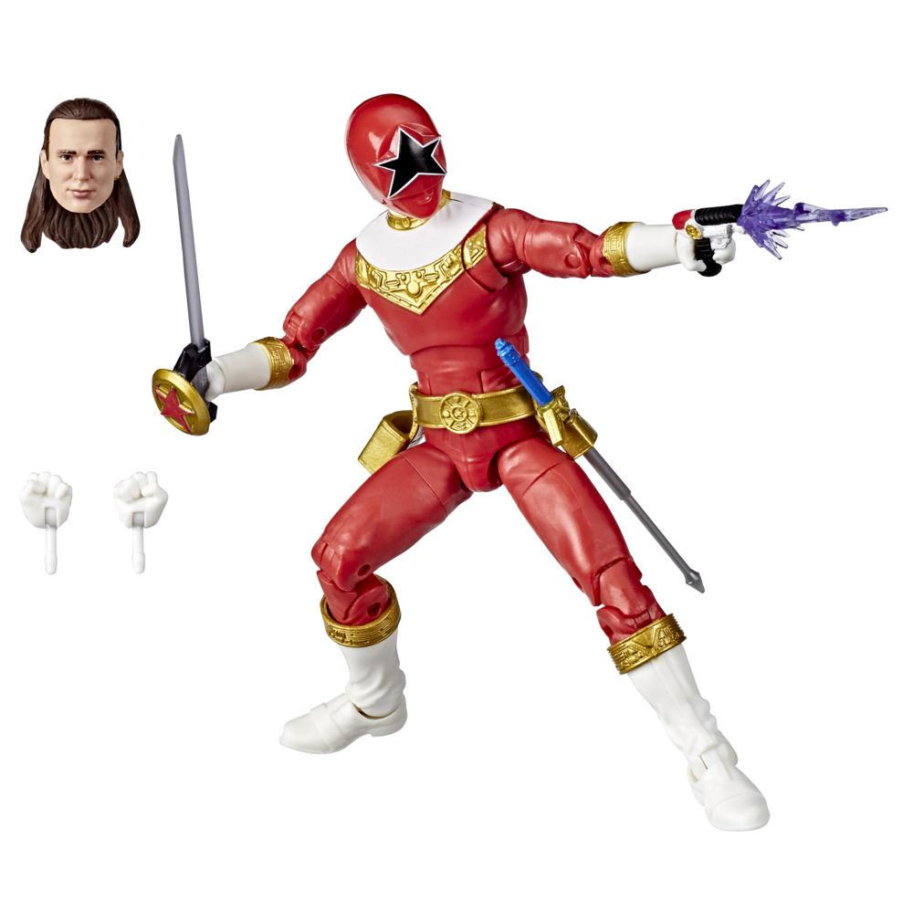 Power Rangers Lightning Collection Zeo Red Ranger 6-Inch Premium Collectible Action Figure Toy with Accessories