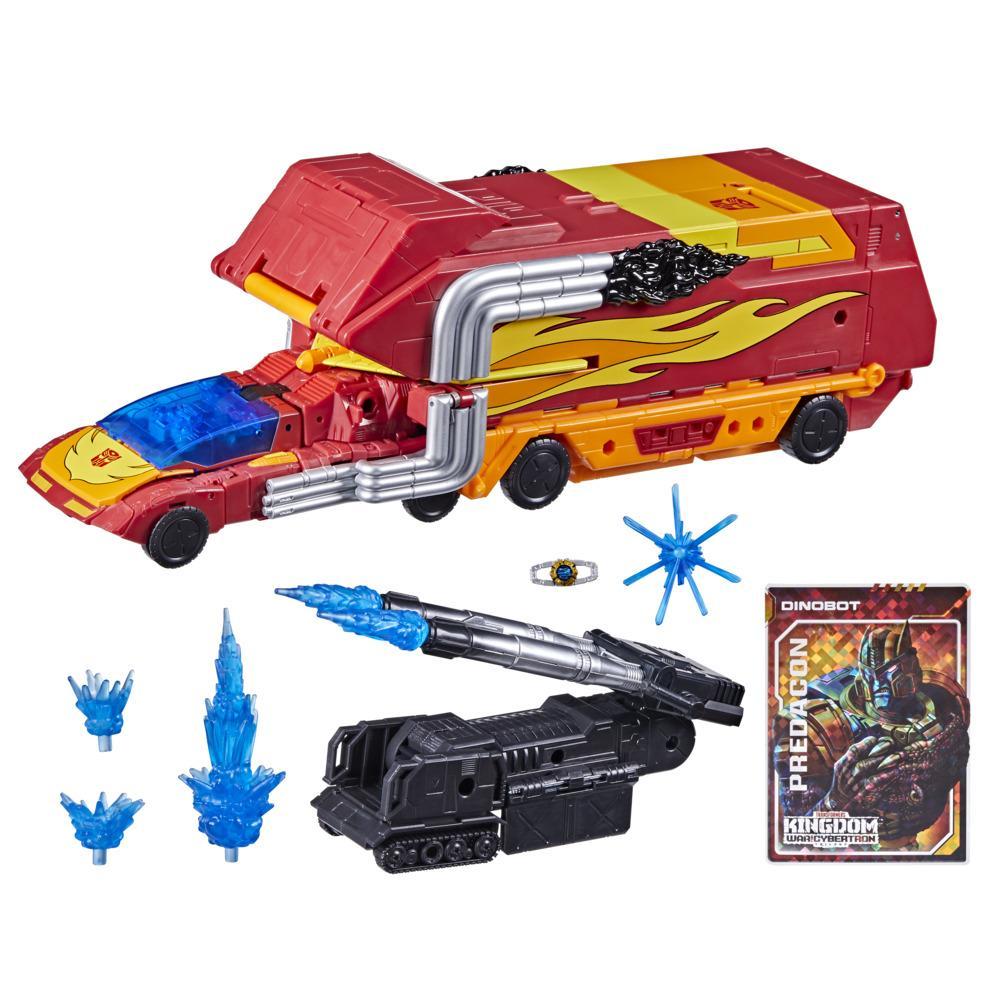 Transformers Toys Generations War for Cybertron: Kingdom Commander WFC-K29 Rodimus Prime with Trailer Action Figure, 8 and Up, 7.5-inch