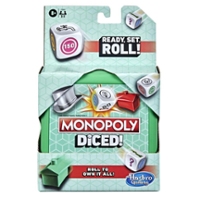 Monopoly Diced Game, Easy to Learn Game, Quick Game, Portable Travel Game, Fast Game for Kids 8 and Up