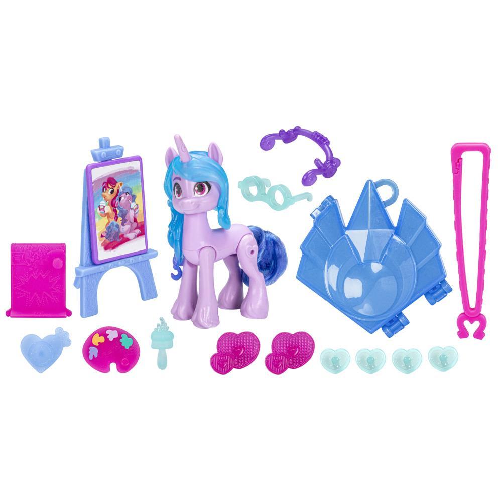 My Little Pony: Make Your Mark Toy Cutie Mark Magic Izzy Moonbow - 3-Inch Hoof to Heart Pony for Kids Ages 5 and Up