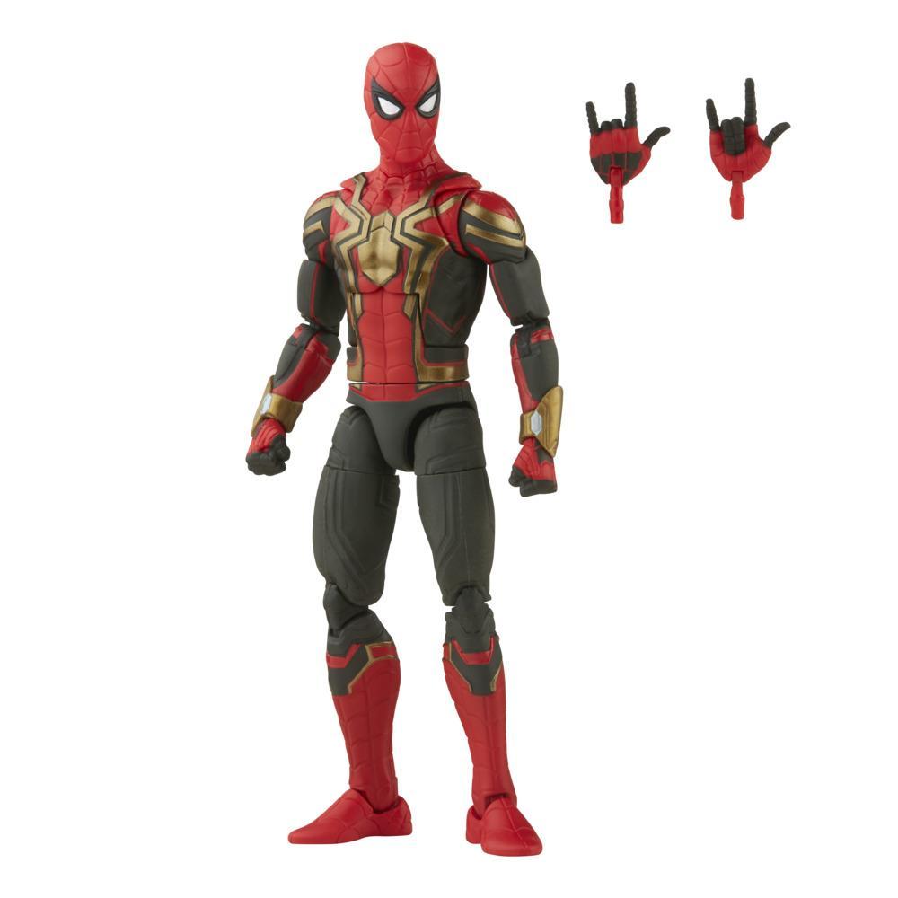 Marvel Legends Series Integrated Suit Spider-Man 6-inch Collectible Action Figure Toy, 2 Accessories