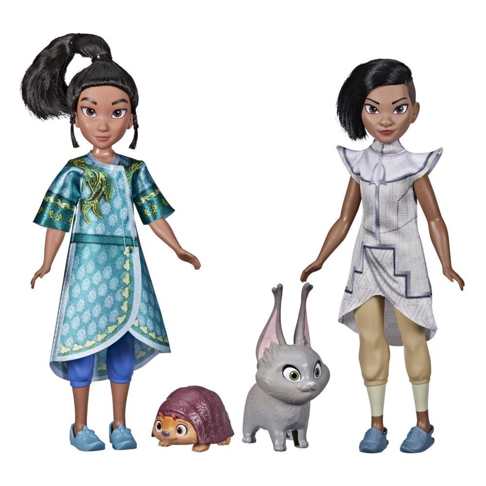 Disney's Raya and The Last Dragon Young Raya and Namaari Fashion Dolls 2-Pack, Toy for Kids 3 and up