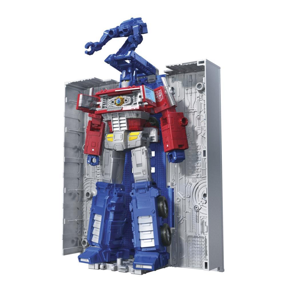 Transformers Toys Generations War for Cybertron: Kingdom Leader WFC-K11 Optimus Prime Action Figure - 8 and Up, 7-inch