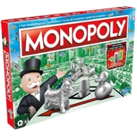 Monopoly Board Game for Ages 8+, For 2-6 Players, Includes 8 Tokens (Tokens May Vary)