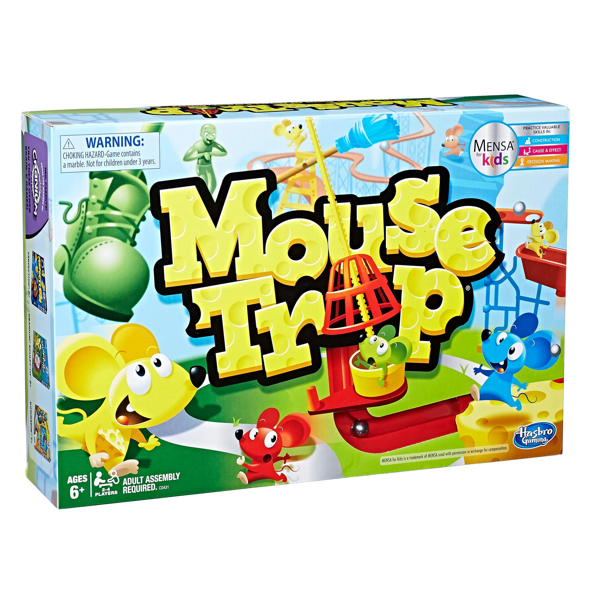 Mouse Trap Board Game for Kids Ages 6 and Up, With Easier-Set-Up Than Previous Versions