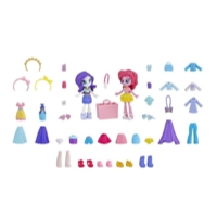 Pinkie Pie E3134EU4 Neuf My Little Pony Equestria Girls Fashion Squad Accessoire : Bottes Sac Habit Mini poupée 8cm 
