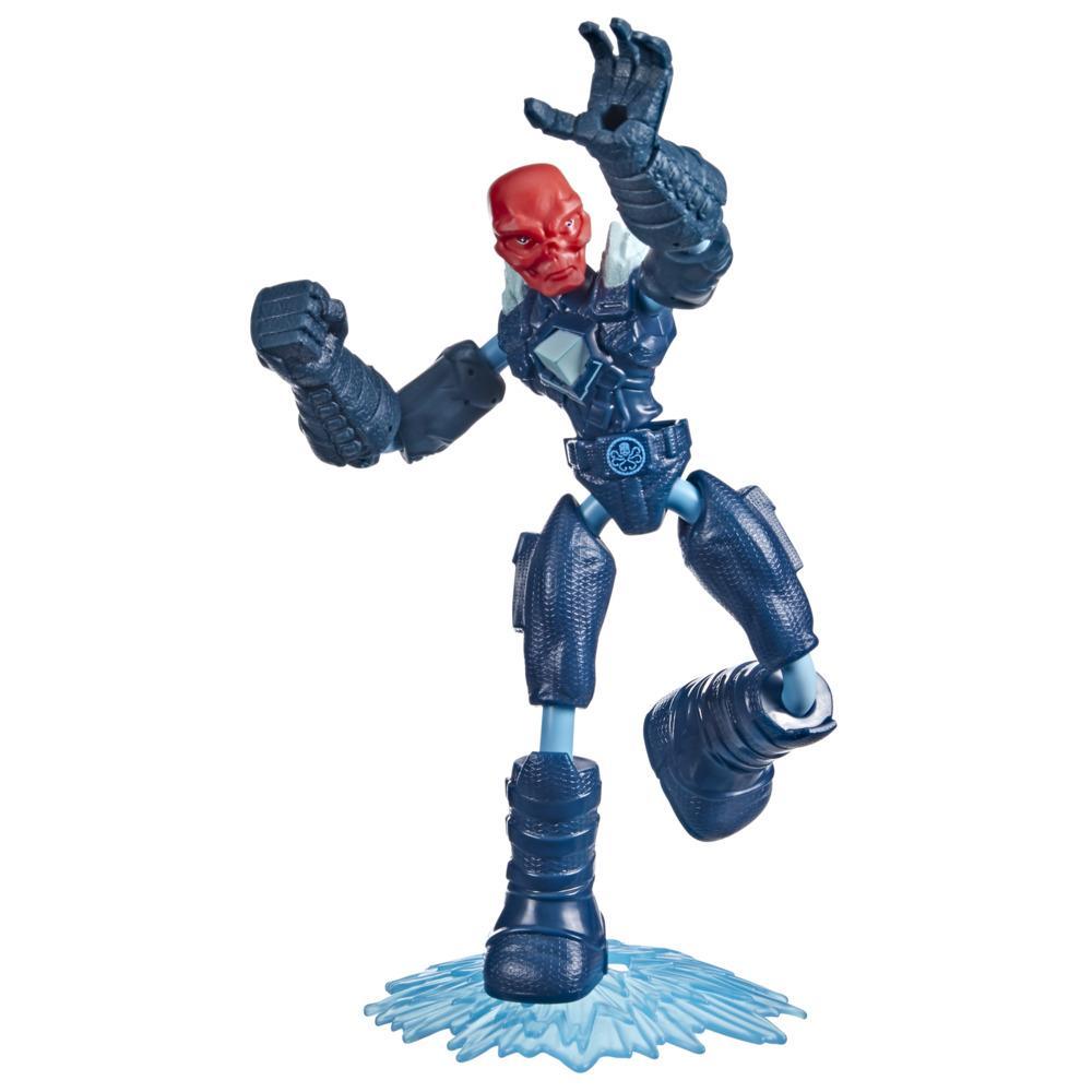 Marvel Avengers Bend and Flex Missions Red Skull Ice Mission Action Figure, 6-Inch-Scale Bendable Toy for Ages 4 and Up