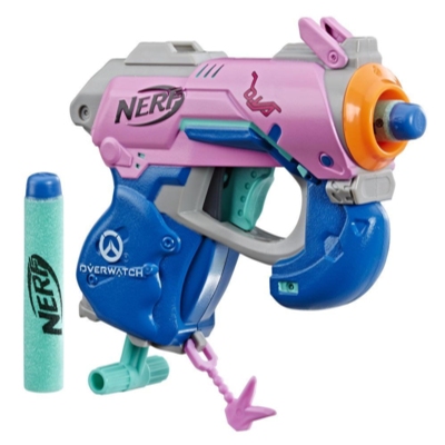 NERF Micro Shots Overwatch D.va Pink 02 Gun Hasbro Collectible With Darts for sale online 