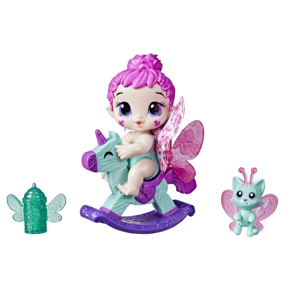 Baby Alive Glo Pixies Minis Doll, Berry Bug, Glow-In-The-Dark 3.75-Inch Pixie Toy with Surprise Friend, Kids 3 and Up