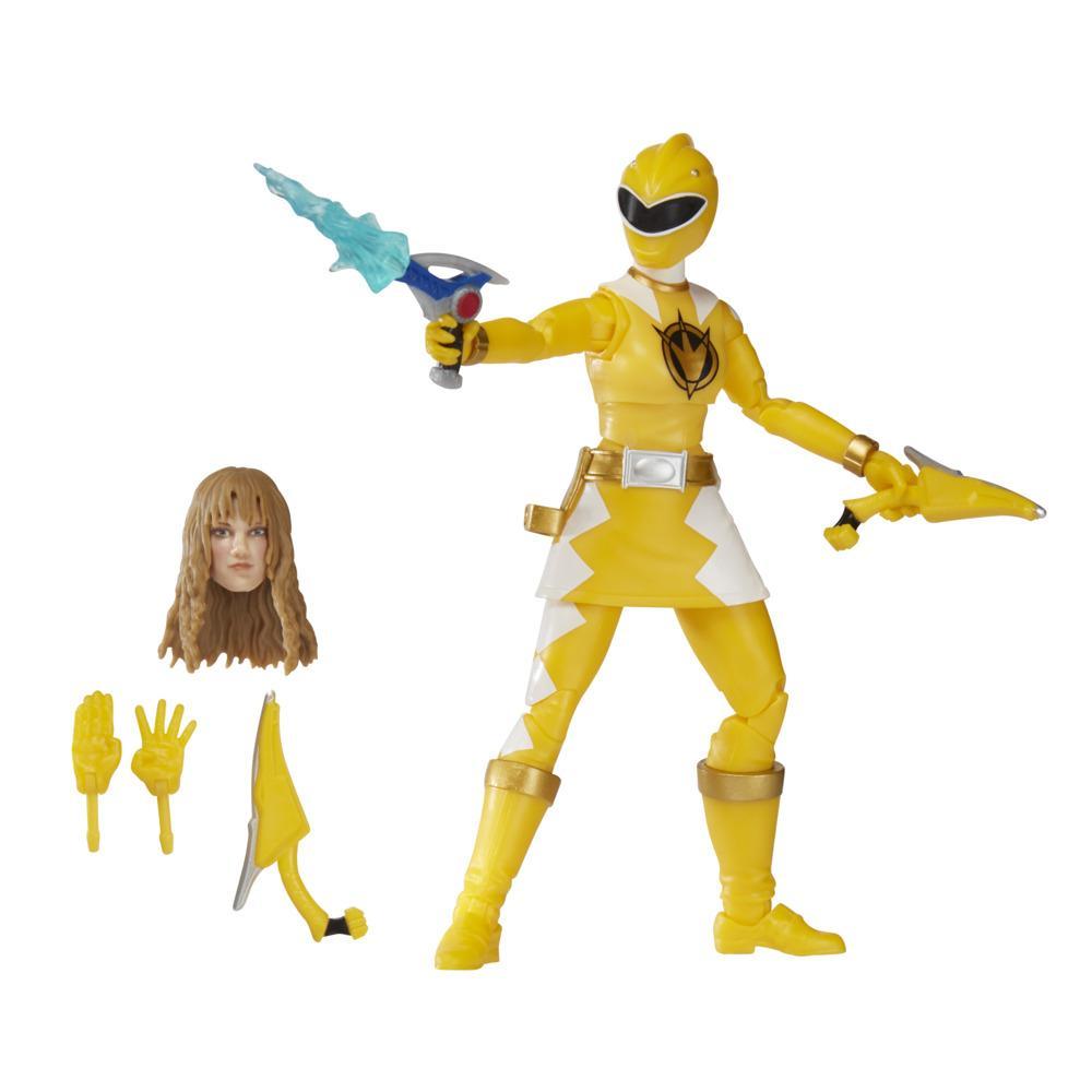 Power Rangers Lightning Collection Dino Thunder Yellow Ranger 6-Inch Premium Collectible Action Figure Toy, Accessories