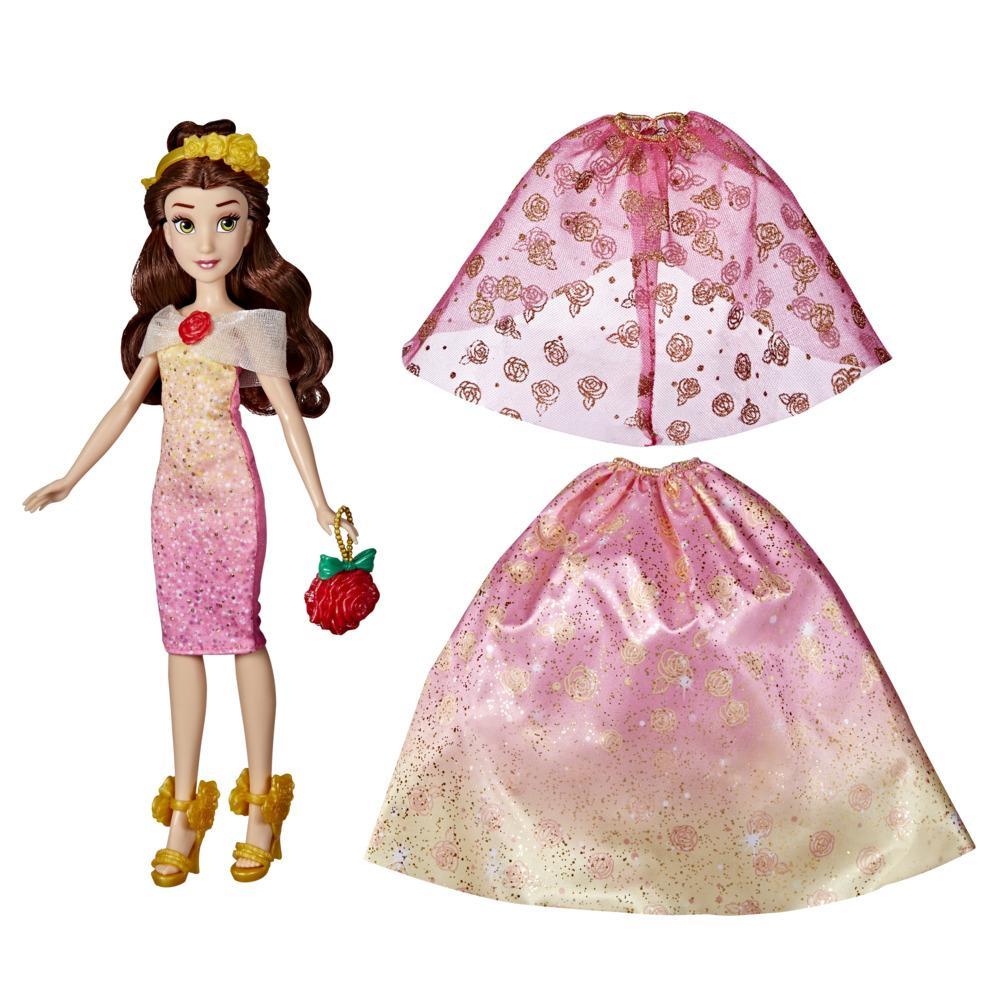 Disney Princess Life Belle Fashion Doll, 10 Outfit Combinations, Toy for Kids 3 Years Old and Up