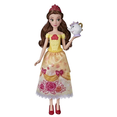 Disney Princess Shimmering Song Belle, Musical Fashion Doll with Removable Fashion, Toy Sings "Beauty and the Beast"