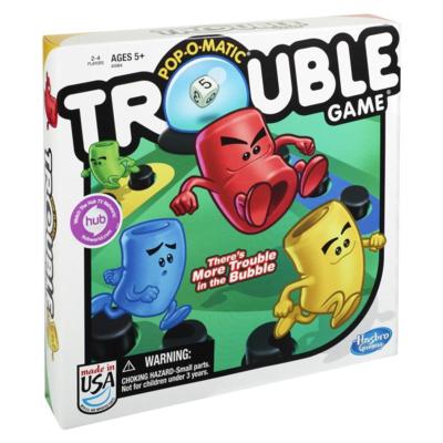 TROUBLE Game PEN Stylus REFILLABLE Mini board & pieces Pop-o-matic NEW Hasbro 