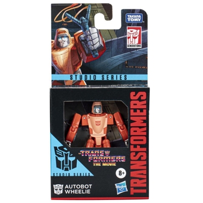 Transformers Studio Series Core Class The Transformers: The Movie Autobot Wheelie Figure, Ages 8 and Up, 3.5-inch