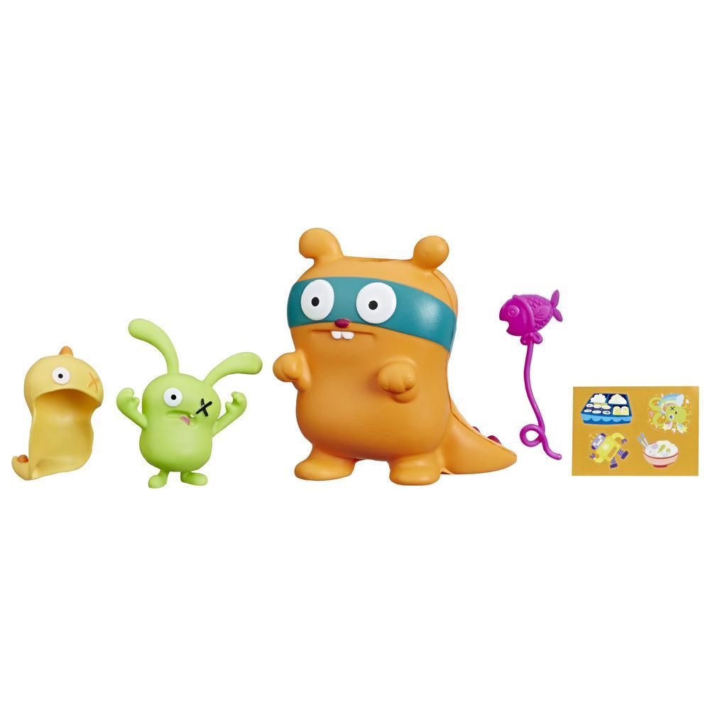 UglyDolls Ox and Squish-and-Go Kaiju, 2 Toy Figures with Accessories, Inspired by UglyDolls Movie
