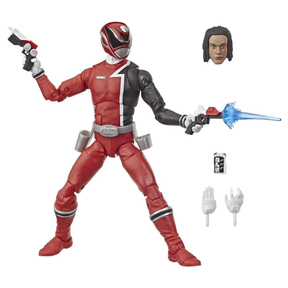 Power Rangers Lightning Collection 6-Inch S.P.D. Red Ranger Collectible Action Figure Toy with Accessories