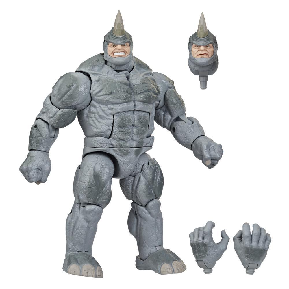 Marvel Legends Series Spider-Man 6-inch Marvel’s Rhino Retro Action Figure Toy, Includes 3 Accessories