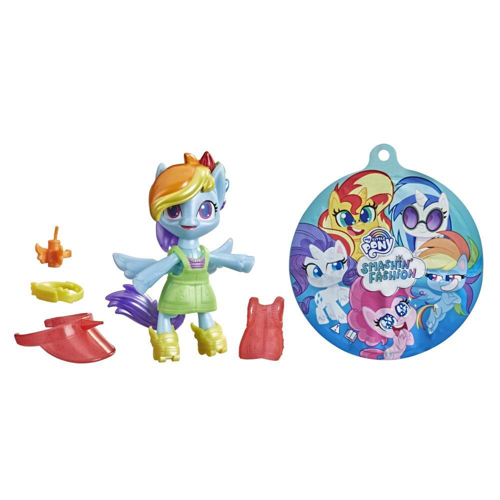 My Little Pony Smashin’ Fashion Rainbow Dash Set -- Poseable Figure with Fashion Accessories and Surprise Toy Unboxing