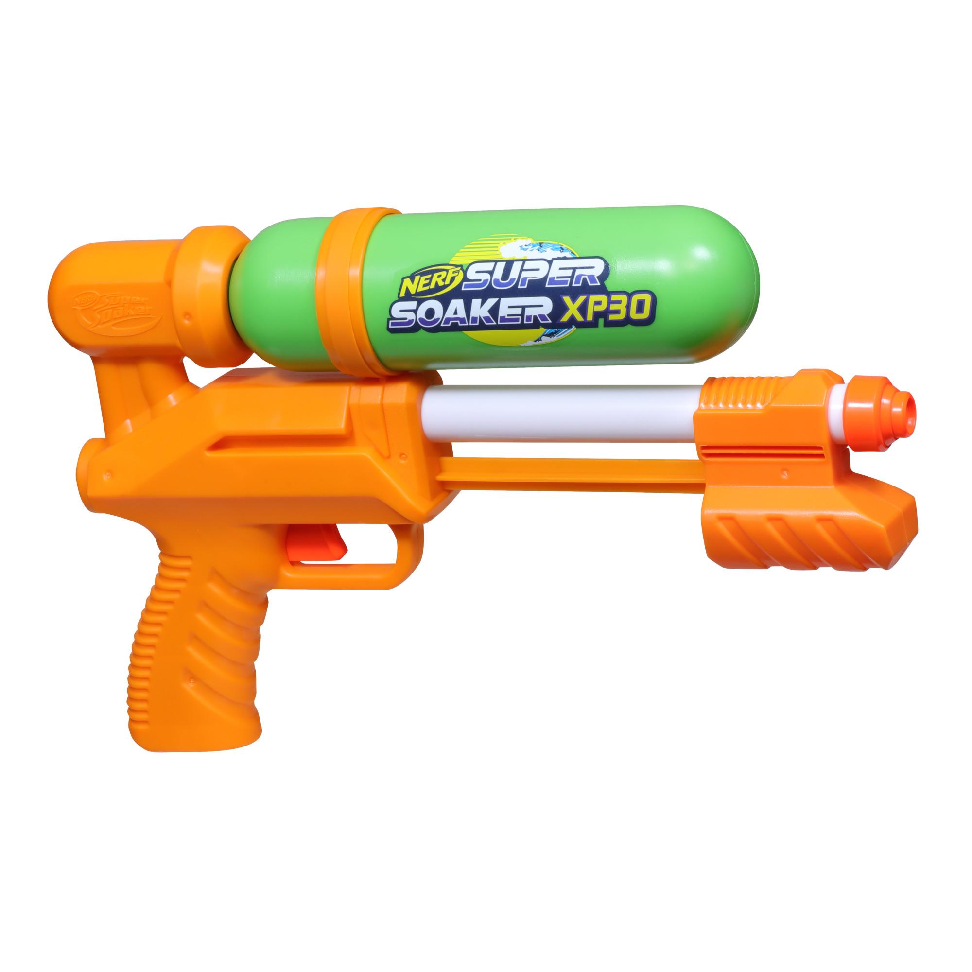 Nerf Super Soaker XP30-AP Water Blaster, Tank Made With Recycled Plastic, Air-Pressurized Continuous Water Blast
