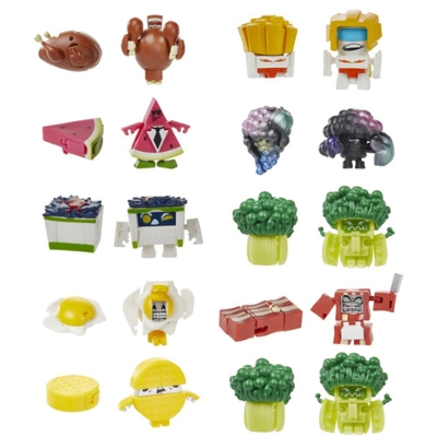 Transformers Toys BotBots Series 6 Hunger Hubs & Gamer Geeks 5-Pack Bundle – 2-In-1 Collectible Figures - Ages 5 & Up Product