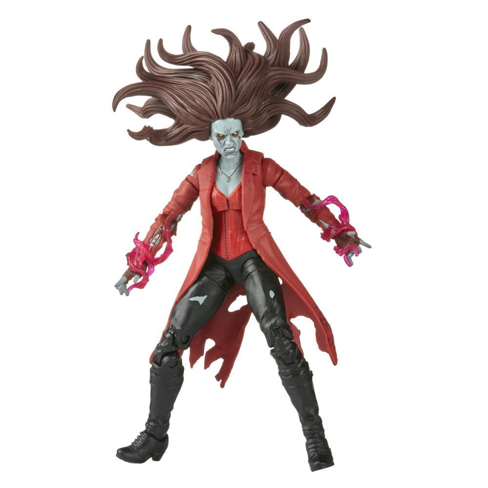 Marvel Legends Series MCU Disney Plus Zombie Scarlet Witch Marvel Action Figure, 2 Accessories and 1 Build-A-Figure Part