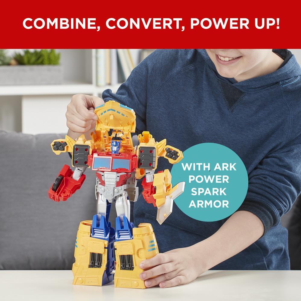 Hasbro Transformers Toys Cyberverse Spark Armor Ark Power Optimus Prime Action Figure E4218 for sale online