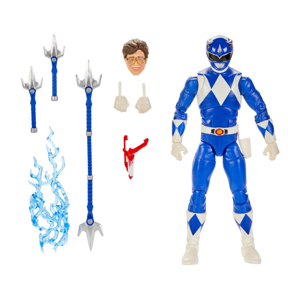 Power Rangers Lightning Collection Mighty Morphin Blue Ranger 6-Inch Premium Collectible Action Figure Toy with Accessories