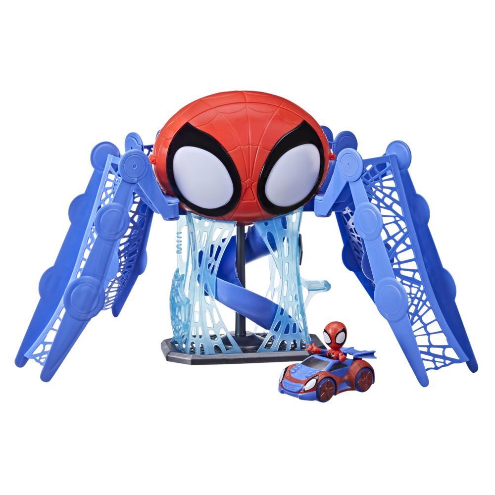 Marvel Spidey and His Amazing Friends Web-Quarters Playset With Lights,  Sounds, Spidey and Vehicle, For Kids Ages 3 and Up - Marvel