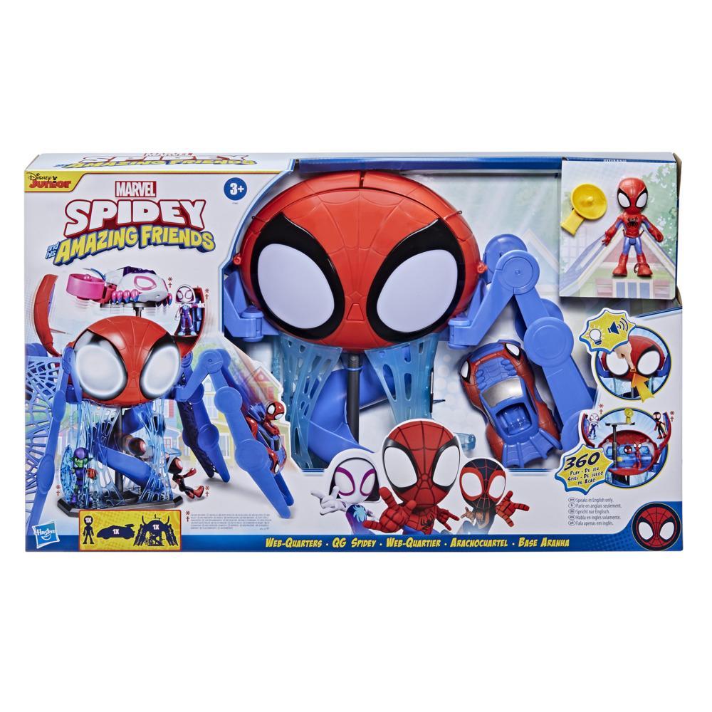 Marvel Spidey and His Amazing Friends Web-Quarters Playset With 