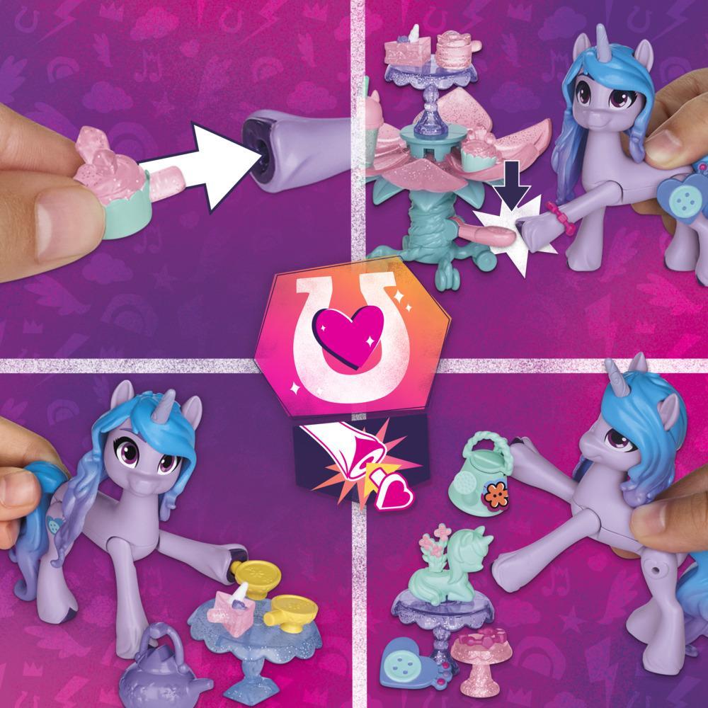 My Little Pony: Make Your Mark Toy Unicorn Tea Party Izzy Moonbow - Hoof to Heart Pony with 20 Accessories for Kids 3+