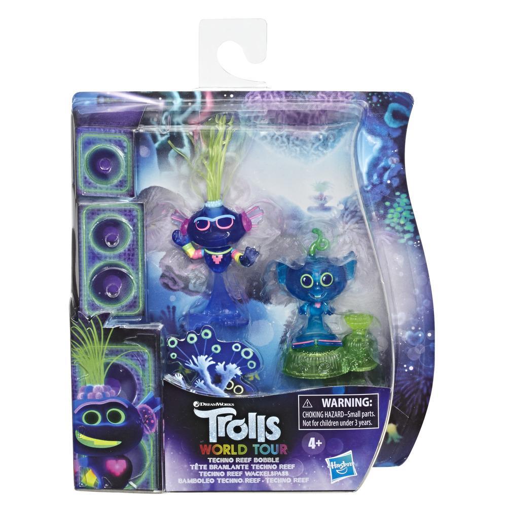 DreamWorks Trolls World Tour Techno Reef Bobble with 2 Figures, 1 with Bobble Action Plus Base