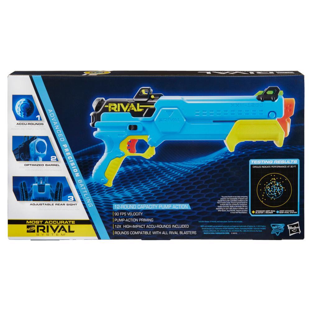 Nerf Rival Forerunner XXIII-1200 Nerf Blaster, 12 Nerf Rival Accu-Rounds, Adjustable Sight