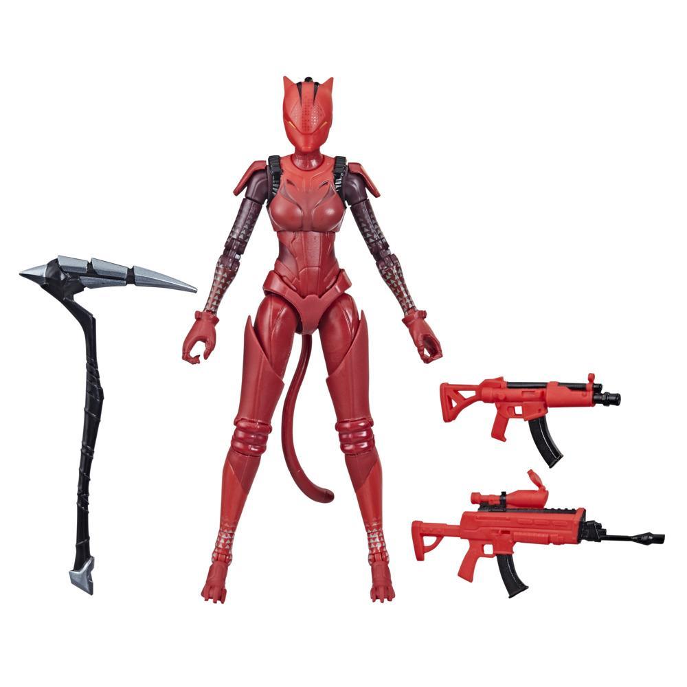 Hasbro Fortnite Victory Royale Series Lynx (Red) Collectible Action Figure with Accessories - Ages 8 and Up, 6-inch