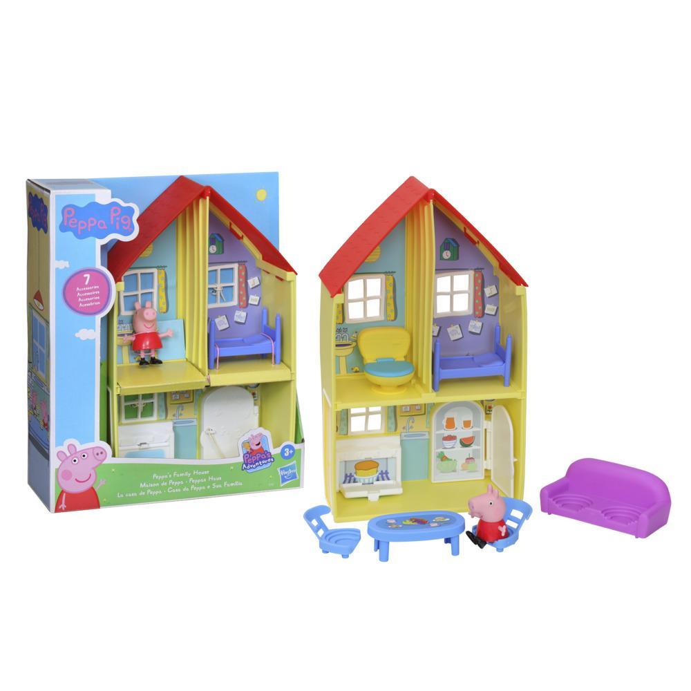 Peppa Pig Peppa's Family Home Playset Kids Fun Toy figures personnages meubles 