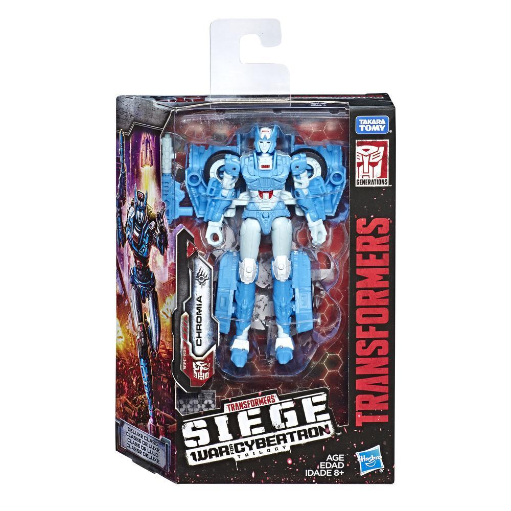 Transformers Toys Generations War for Cybertron Deluxe WFC-S20 Chromia Action Figure - Siege Chapter - Adults and Kids Ages 8 and Up, 5.5-inch