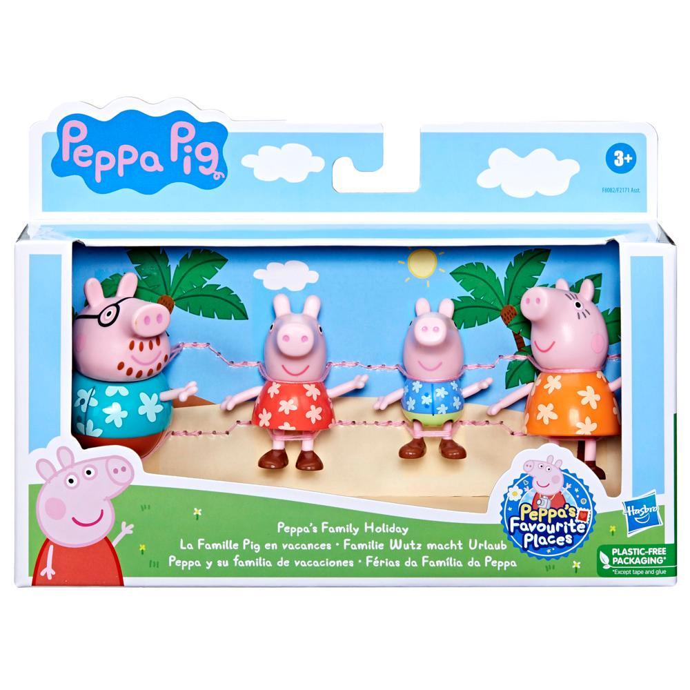 Peppa Pig Toys Peppa's Family Holiday, 4 Vacation-Themed Peppa Pig
