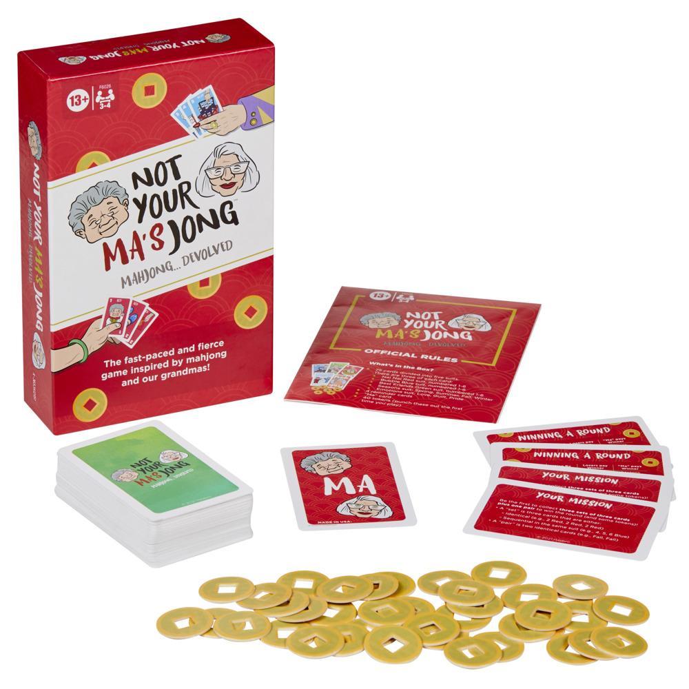 Hasbro Gaming Not Your Ma's Jong, A Fast-Paced Card Game for 3-4 Players In  最上の品質な