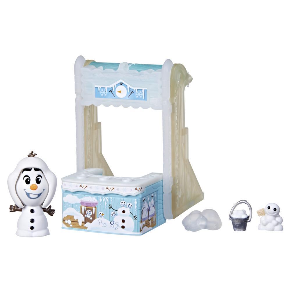 Disney's Frozen Twirlabouts Series 2 Olaf Sled to Shop Playset, Includes Olaf Doll and Accessories
