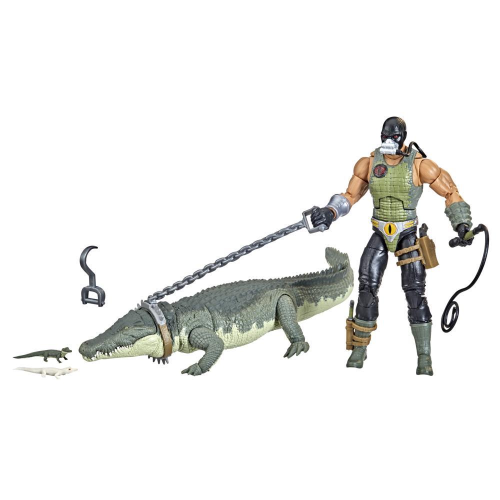G.I. Joe Classified Series Series Croc Master & Fiona Action Figure 38 Collectible Toy, Accessories, Custom Package Art